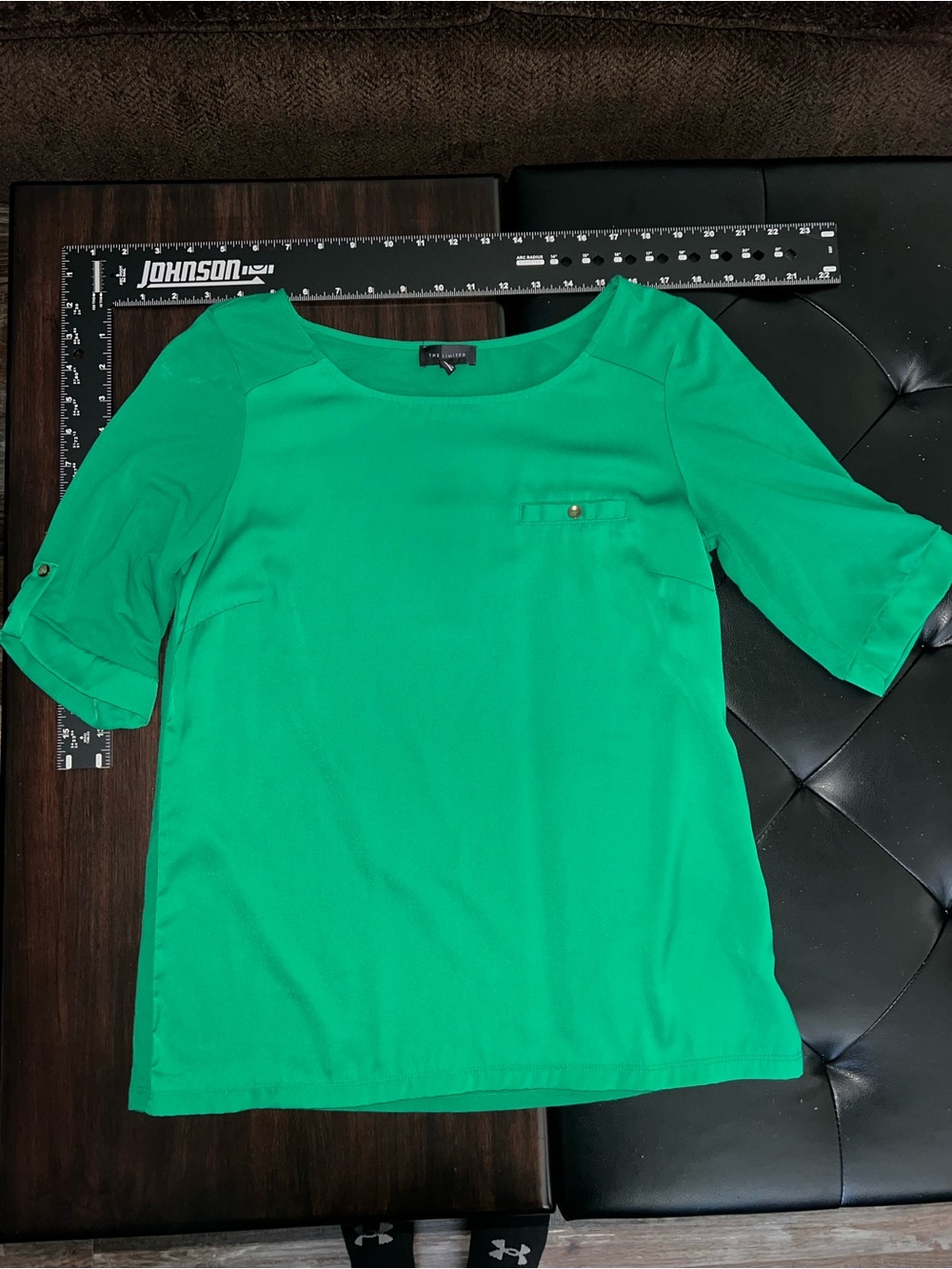 The Limited Emerald Green Short Sleeve Top